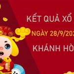 Thống kê XSKH 28/9/2022 chốt số đẹp đài Khánh Hòa