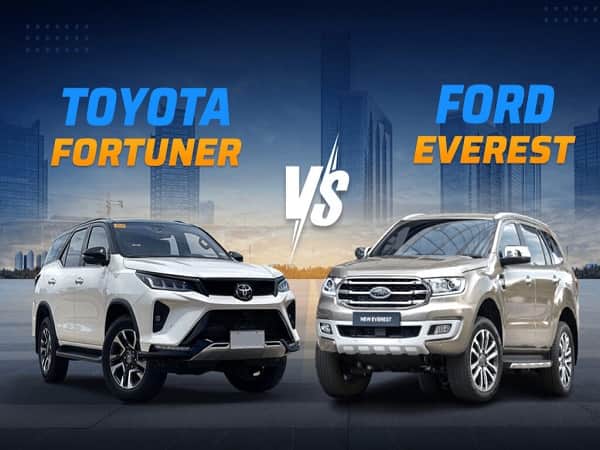 So sánh Ford Everest và Fortuner chi tiết