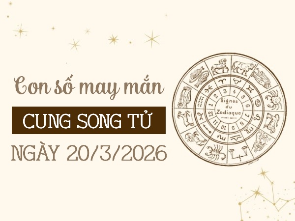 Gợi ý con số may mắn ngày 20/03/2026 cung Song Tử