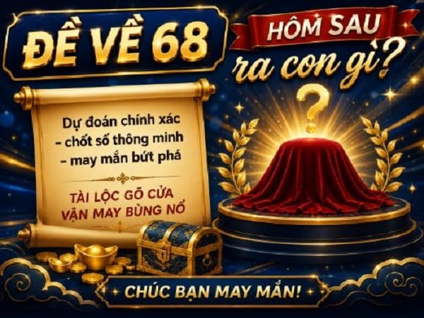 Thống kê đề về 68 hôm sau, ngày mai ra con gì may mắn?