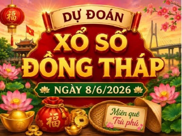Dự đoán XSDT ngày 8/6/2026 VIP 24h độ chính xác cao
