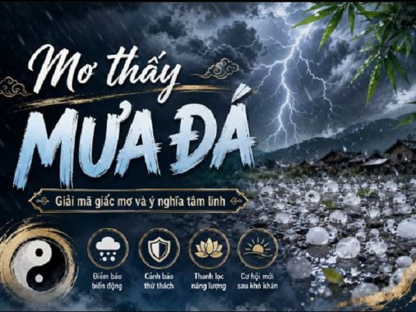 Mơ thấy mưa đá rơi xuống cánh đồng